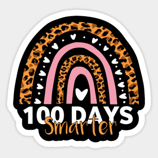 100th Days of School - 100 Days Smarter Rainbow Sticker